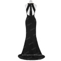 Starzz 2016 Sexy Floor-Length Sleeveless Backless Pleated Sequins Beads Stretchy Free Prom Dress ST000089-1